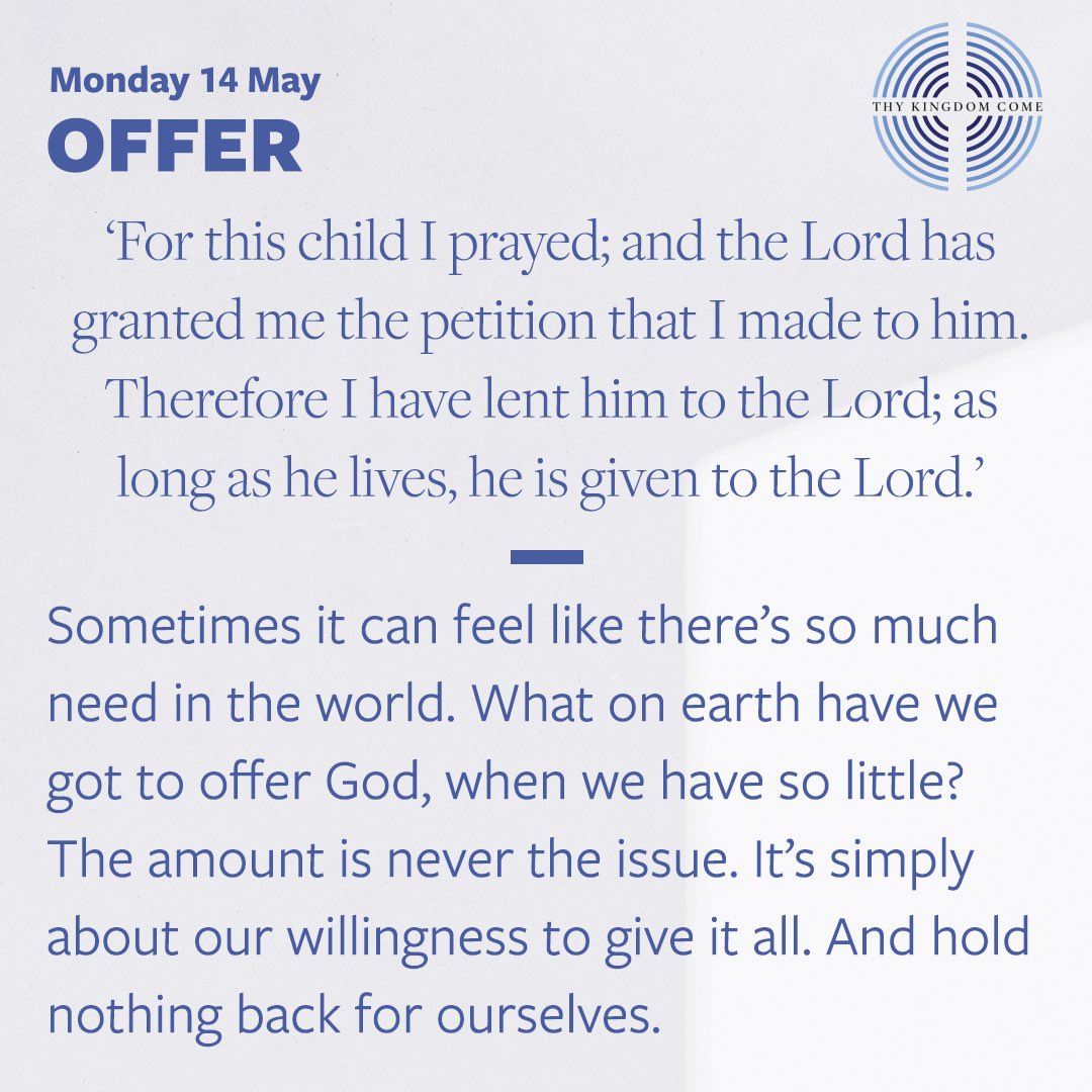 thykingdom_come's tweet image. Good morning! Our reflection theme today is #Offer