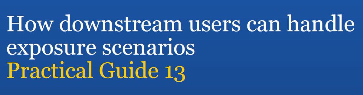EU_ECHA's tweet photo. #UsersOfChemicals - Check this practical guide for advice on how to handle exposure scenarios.▶️https://t.co/rFGIDlo2tV
#DownstreamUsers https://t.co/u1pbboRbSC
