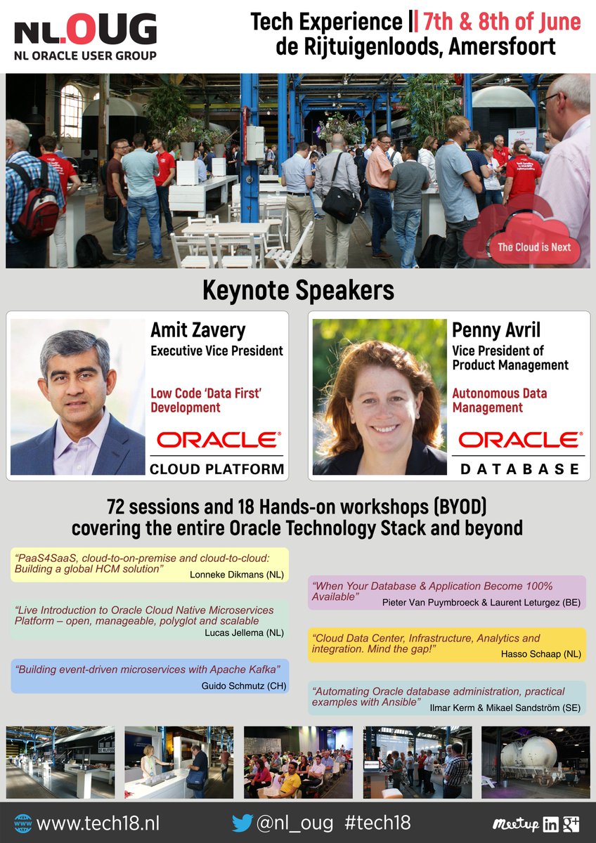 daanbakboord's tweet image. Don&apos;t forget to register for the @nl_OUG Tech Experience 2018 on nloug.nl/page.aspx?even….
#tech18 #nloug_tech18