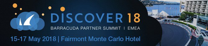 ckr_uk's tweet photo. Looking forward to a great week with Barracuda partners at DISCOVER18 in beautiful Monte-Carlo. Excited to share our plans and new product news with our amazing channel partners. Look out for lots of news this week. #cudadiscover https://t.co/9huzGG6fih
