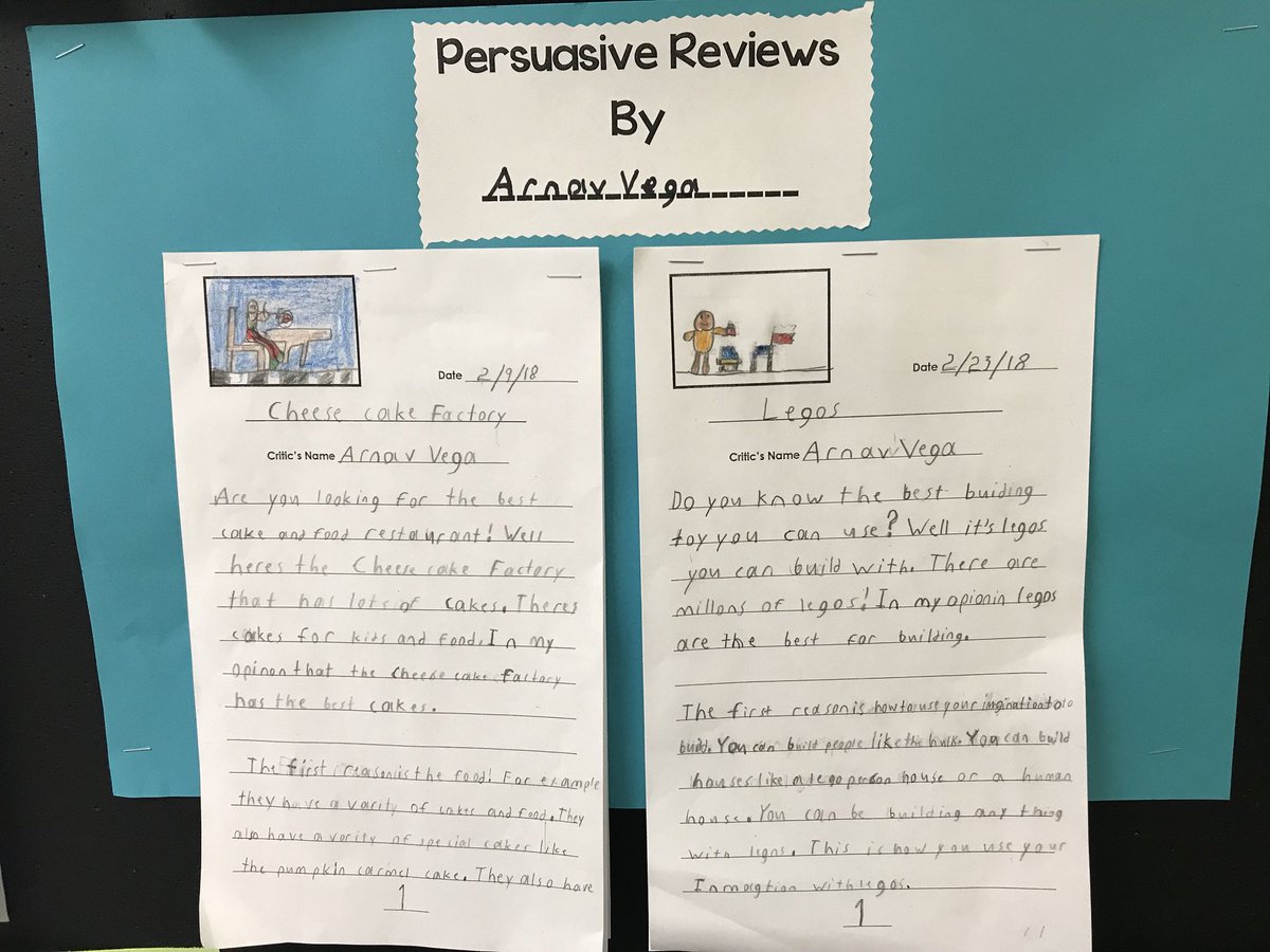 Looking for a new restaurant to try? A new toy to play with? Come and read our 2nd Grade Persuasive Reviews! 📝 <a href="/NMBerkley_NJ/">Berkley</a>