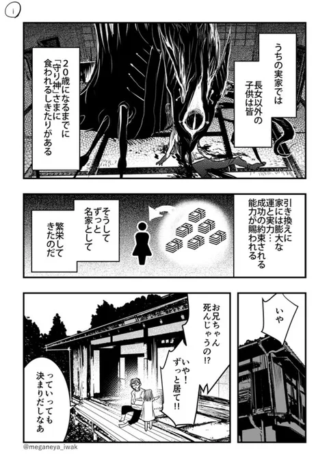 【創作】呪われたしきたりのある家での兄妹のはなし 