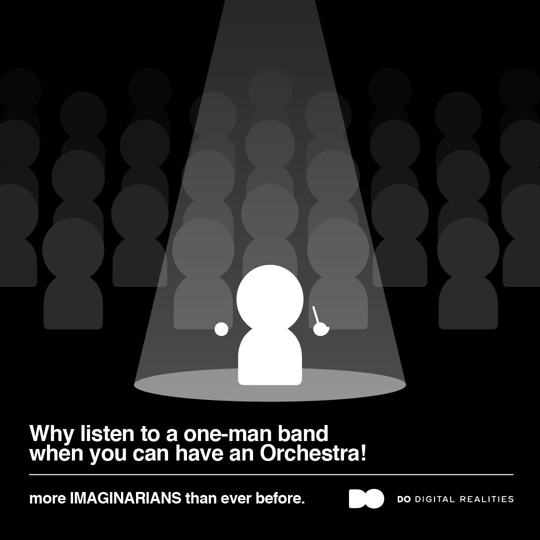 Do_digital's tweet photo. We've got a whole Orchestra to hand - more #IMAGINARIANS than ever before! #teamwork #3DStrategy #experts https://t.co/Dy7ZKPlvv4