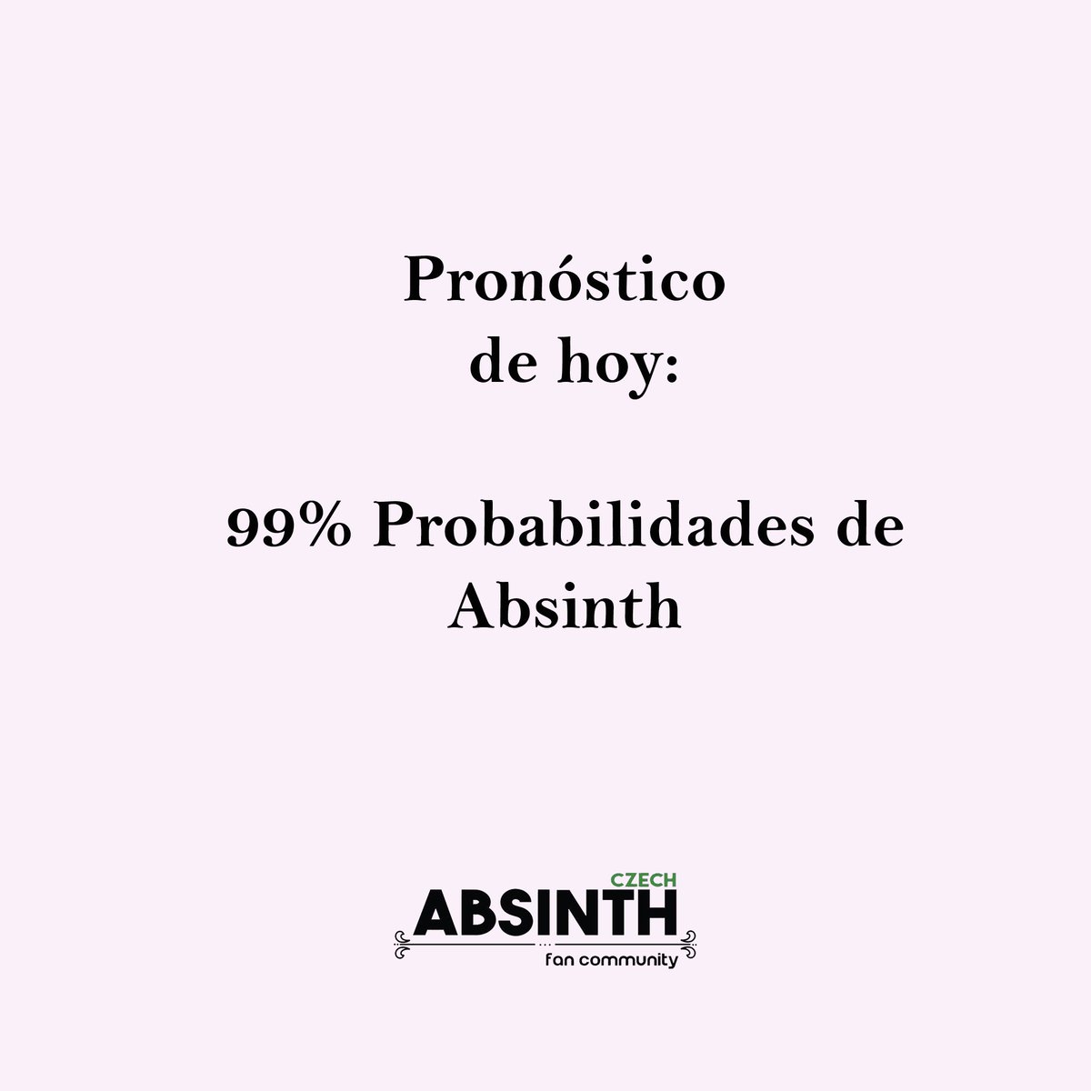 absinthoficial's tweet photo. ¿Pronósticos para hoy? 🍷🍷🍷🍷🍷🍷🍷🍷 #cdmx #Lunes #Mexico #culturabohemia https://t.co/bONjEZI3Wu