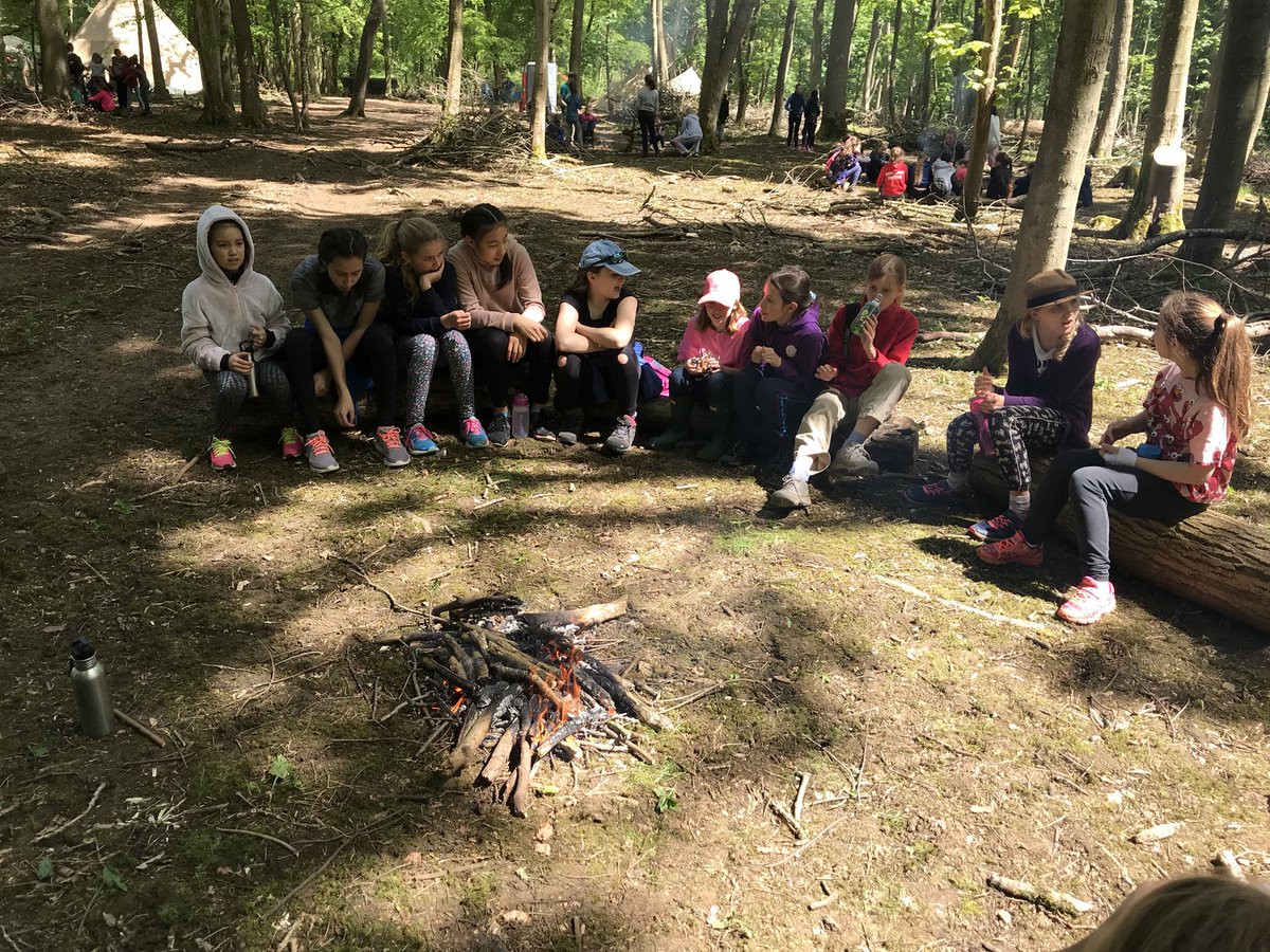 OHPSchool's tweet photo. Fabulous first morning with year six at Bushcraft - al fresco dining! @BushcraftOnline #wildliving #bushcraft #camping #residential #buildingfires #campcooking #year6 #ks2 #ohs #gdst #gdstgirls @GDST https://t.co/KXggcyLzvy