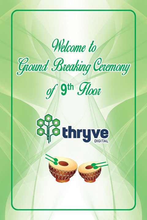 Thryve_Digital's tweet photo. We are happy to announce our expansion to the 9th floor of Cambridge building in Ramanujam IT City, designed with inputs from employees of Thryve. Traditional ground-breaking ceremony was attended by CEO Thryve, Raman Padmanabhan and senior leadership. https://t.co/DYBPGttwqj