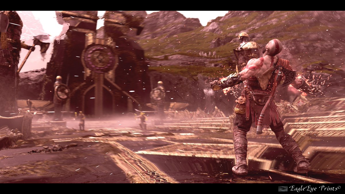 EagleEyePrints's tweet photo. Spartan Rage. @SonySantaMonica @Sony @PlayStation #GodofWar #sony #gaming #ps4share #psblog #photomode #kratos https://t.co/nUswlVGpyc