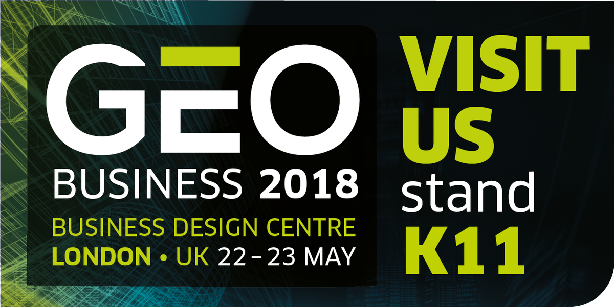 GeoInfoLtd's tweet photo. Geo-Info will be attending GEO Business 2018 next week in London. Visit us on Stand K11 to find out more about our portfolio of services. https://t.co/QA7ZpjM23s
