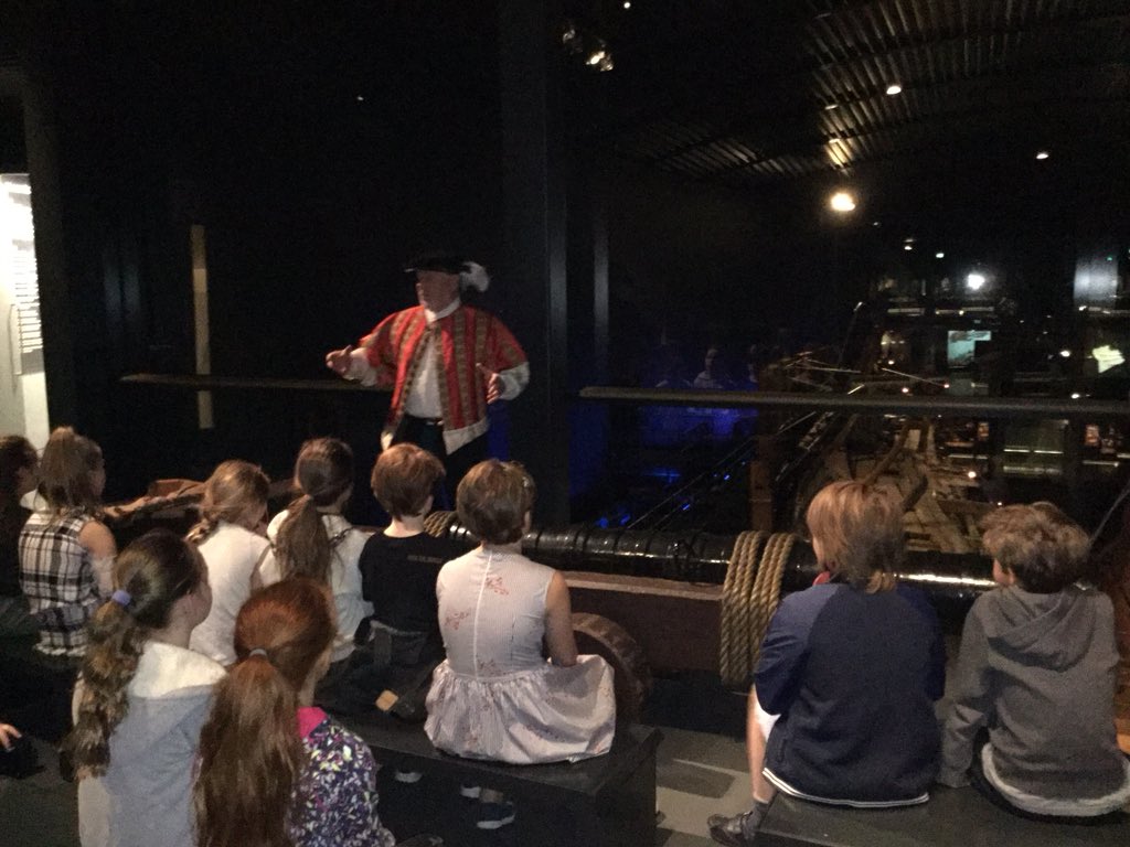 DunLibrary's tweet image. Group 2 visiting the Mary Rose Museum