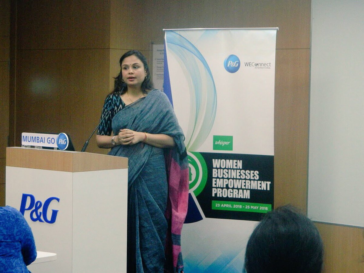 WEConnectionIND's tweet photo. “An assertive woman is often termed as aggressive, but you shouldn’t let these labels bother you.” - Vineeta Dwivedi from @SPJIMR training on communication in business at #WBEP.
#She2B #WomenInBiz @WEConnection @ProcterGamble https://t.co/TqLJd2f8me