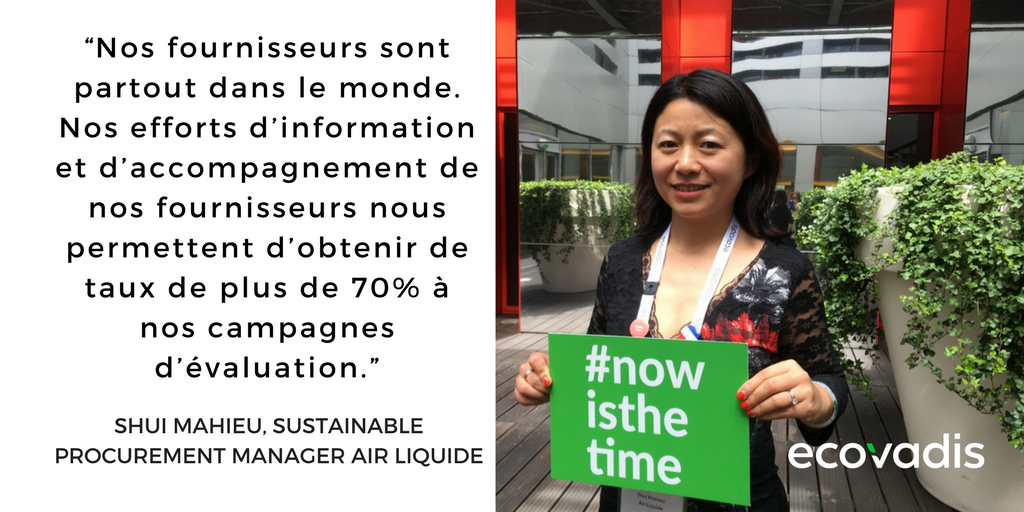 ecovadis's tweet photo. Portrait d’un chef de projet achats responsables, Shui Mahieu, Air Liquide https://t.co/mCHODTkysI https://t.co/PQ82trtLyD