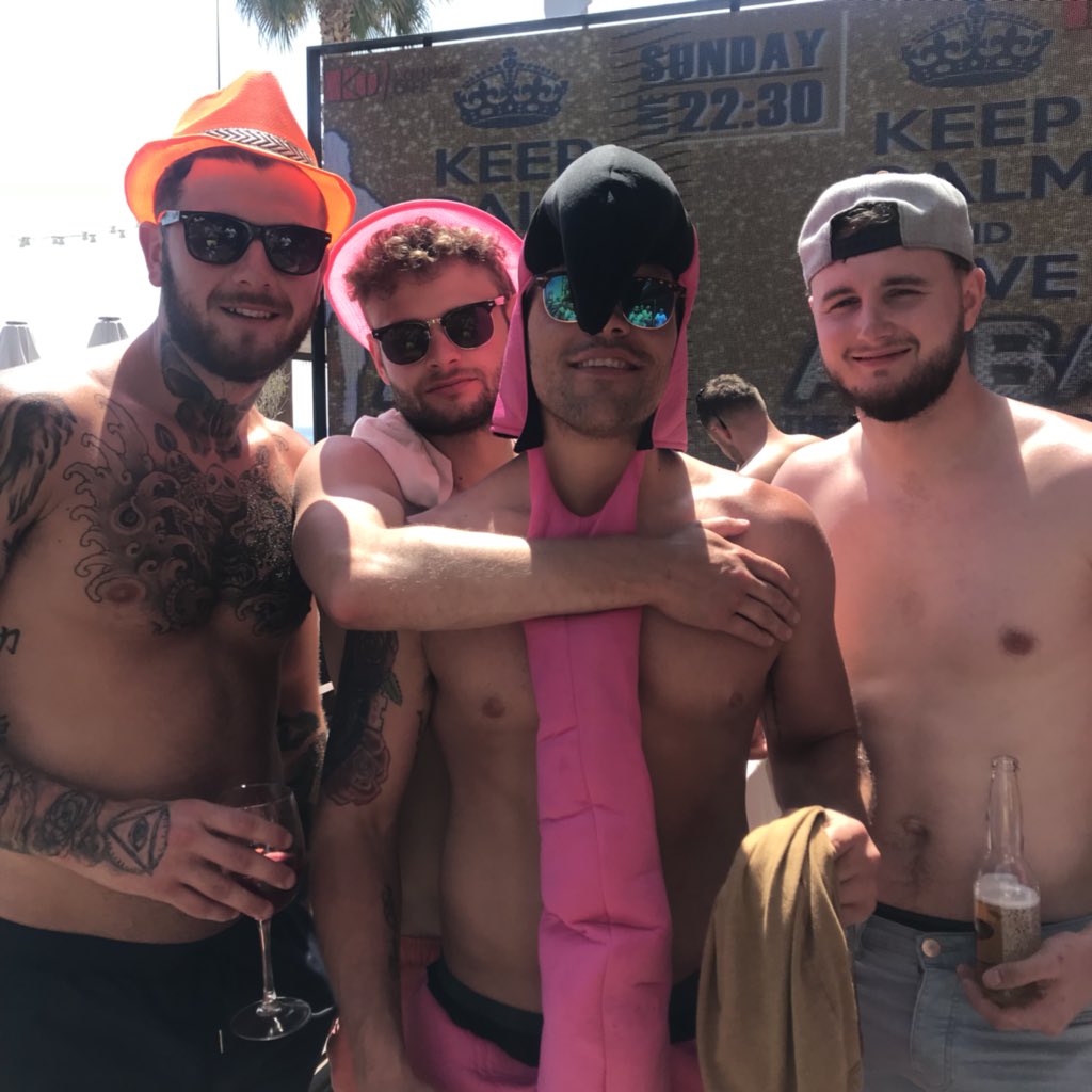 Joe_Furness's tweet photo. Such a good weekend for @Mattyyy_P stag do. Think he enjoyed himself😂 #benidorm #fattymatty https://t.co/Tn8d61ruku