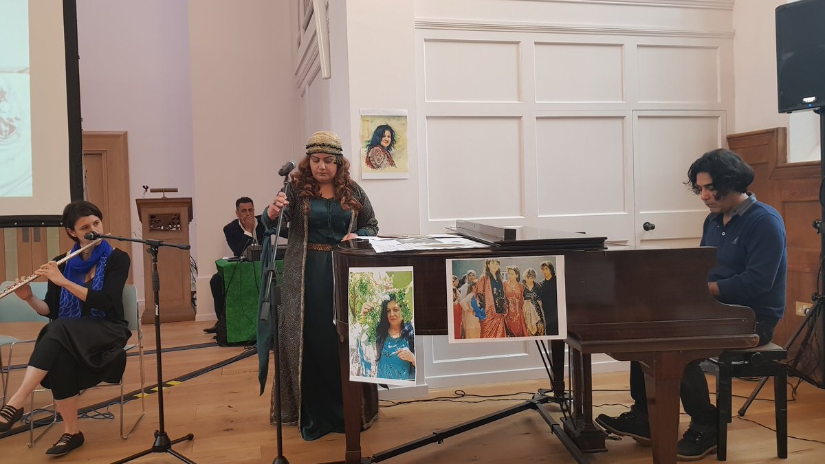 Great #cultural and musical event organised by #KurdishCommunity in the memory of legendary poet Kazhal Ibrahim where readout of her poems presented with musical performance