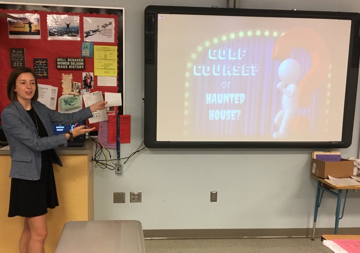 LancerEnglish's tweet image. Sarah Hall plays “Golf Course or Haunted House” to introduce her proposal to transform West Winds Golf Course. #finalproposal @FCC_DualEnroll @FCPSMaryland @LHSJournalism