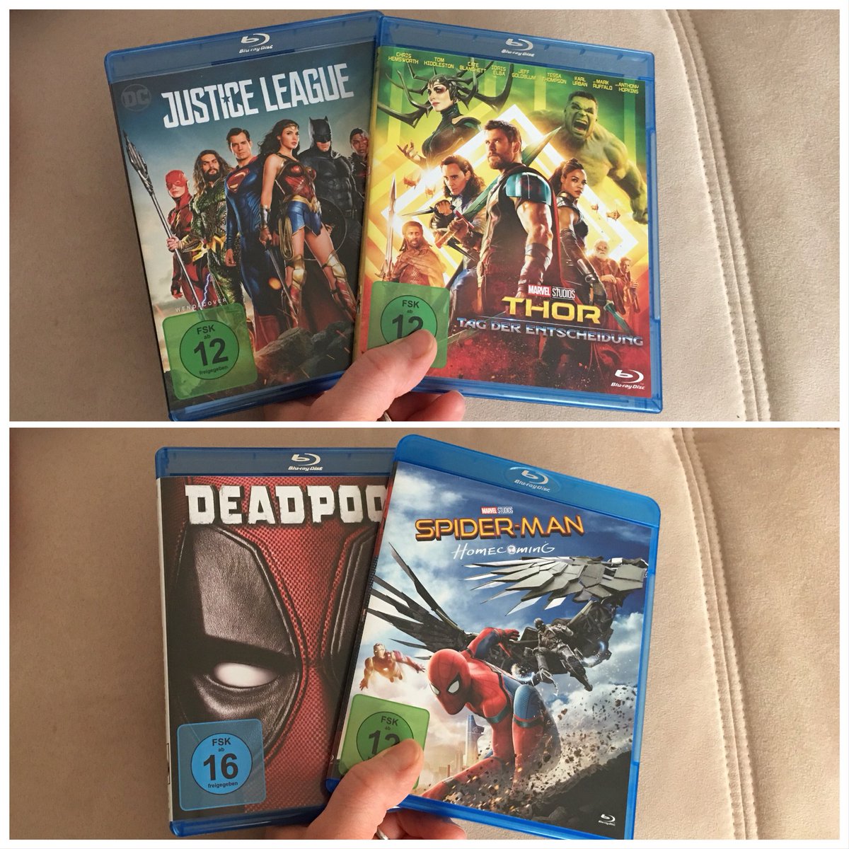 Tatzes_Merch's tweet image. Neuzugang in der Familie 😁
#filmliebe #marvel #DCUniverse #deadpool #SpiderManHomecoming #thorragnarok #JusticeLeague