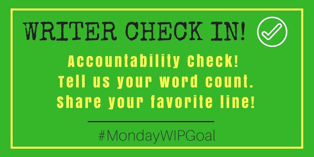 WriterWIPGoals's tweet photo. Okay guys! Let’s check in! #MondayMotivation #MondayWIPGoal
#MondayWip https://t.co/afRQya8gaf