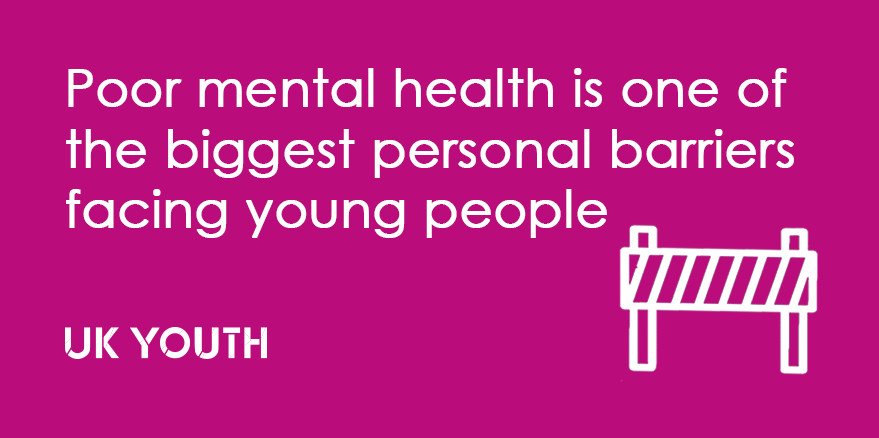 UKYouth's tweet photo. Many young people have mental health challenges. For some, their local youth service is their only safe space, providing necessary support and guidance #MentalHealthAwarenessWeek https://t.co/bvugtG6Wmj