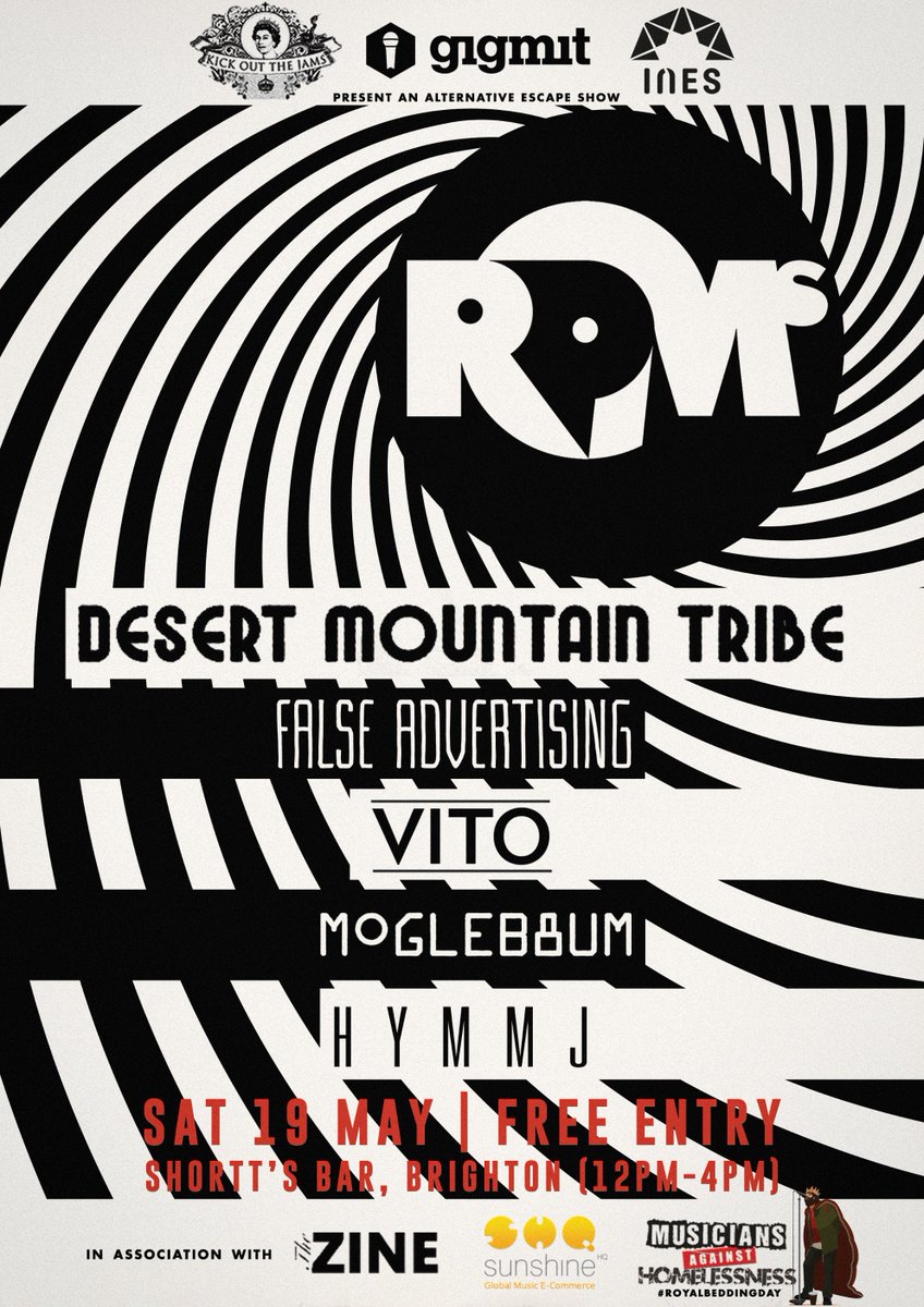 Next saturday will be legendary - playing #AltEscape at <a href="/thegreatescape/">The Great Escape</a>! #ShorttsBar in #Brighton at noon! Come around... #TGE18 <a href="/AltEscape/">TheAlternativeEscape</a>