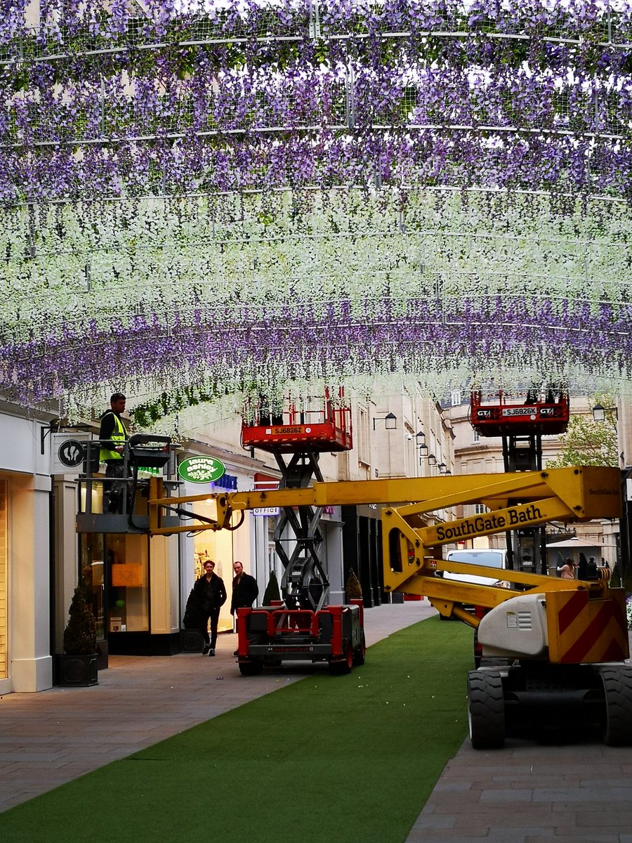 Following last year's umbrellas, a beautiful botanical walkway – featuring more than 40,000 wisteria vines – has been installed at <a href="/SouthGate_Bath/">SouthGate</a>, transforming St Lawrence Street North and St Lawrence Street South into a stunning floral spectacle