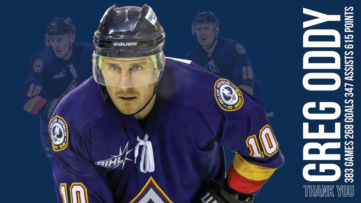 Thanks for the memories, Greg Oddy. 18 seasons. 383 games. 615 points. 3 Goodall Cups. 1 legendary career.

Greg Oddy has announced today that he is stepping away from the Australian Ice Hockey League. 

#ThankYouGreg #OneBeat