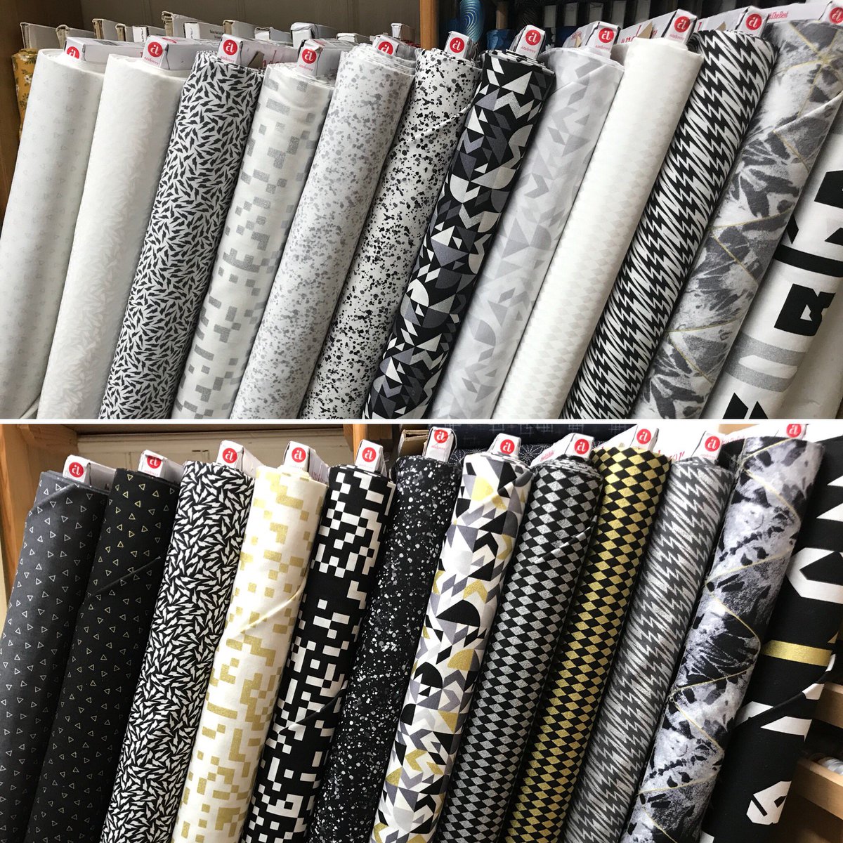 exetersewing's tweet photo. ‘When Sparks Fly’ by @LibsElliott is now in store &amp; online 🖤⚡️what’s more, we are the exclusive U.K. supplier for this awesome collection! https://t.co/4t7MzromQx