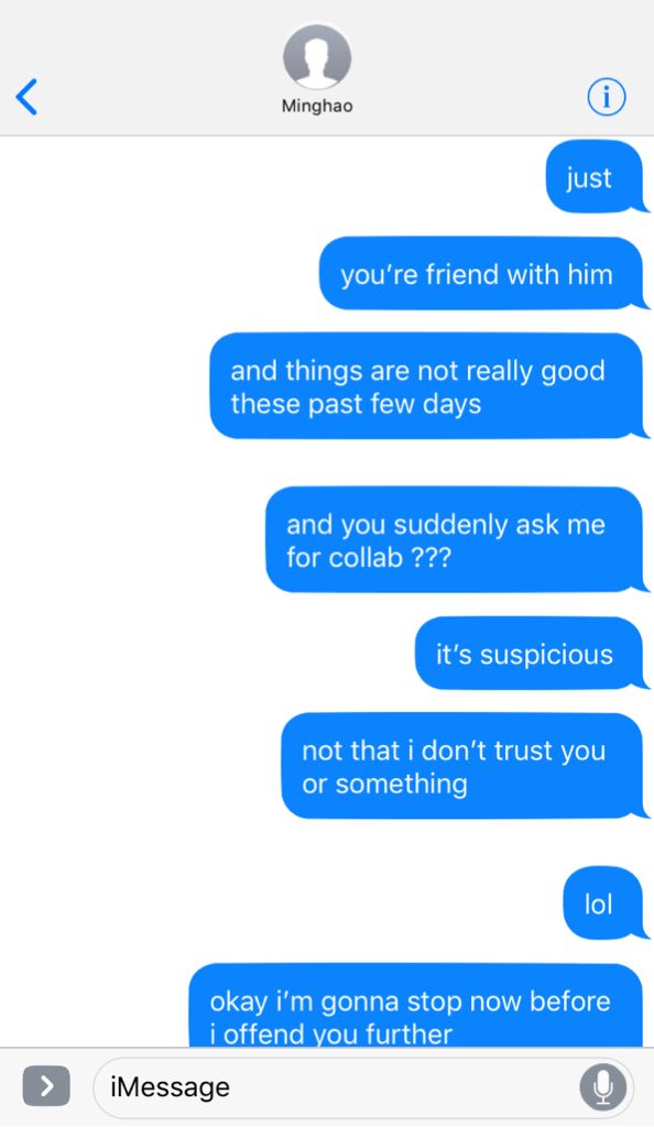 Wonwoo decides to text back but seems like it doesn’t really go well. 