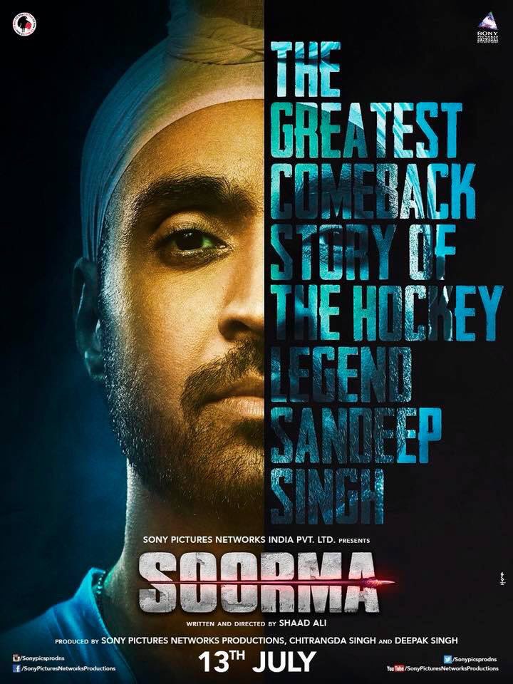 TrzyInnovationz's tweet photo. Don’t let this story pass......An Indian biographical film based on legend hockey player sandeep singh. #trzyinnovationz #trzyteam #tbuzz #soorma #sonypictures #sonyentertainment #sandeepsingh #diljeetdosanjh #bollywood #bollywoodnews @flickersingh @diljitdosanjh https://t.co/pnHZqE28hY