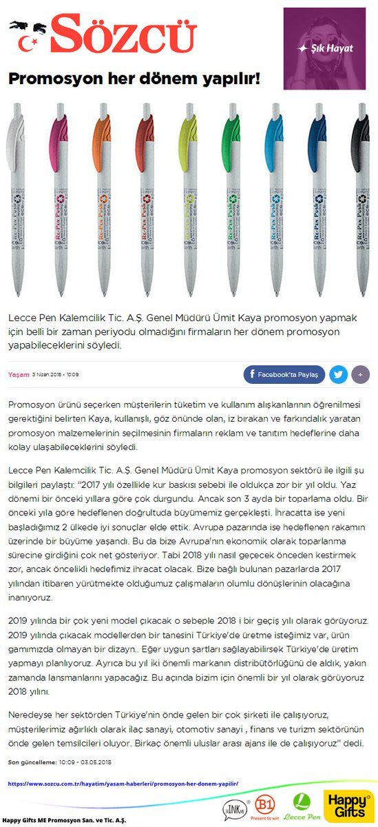 "Promosyon her dönem yapılır!"
Sözcü'de yayınlanan haberimizin devamını okumak için tıklayın: sozcu.com.tr/hayatim/yasam-…