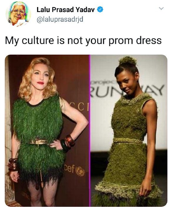 My culture is not your prom dress