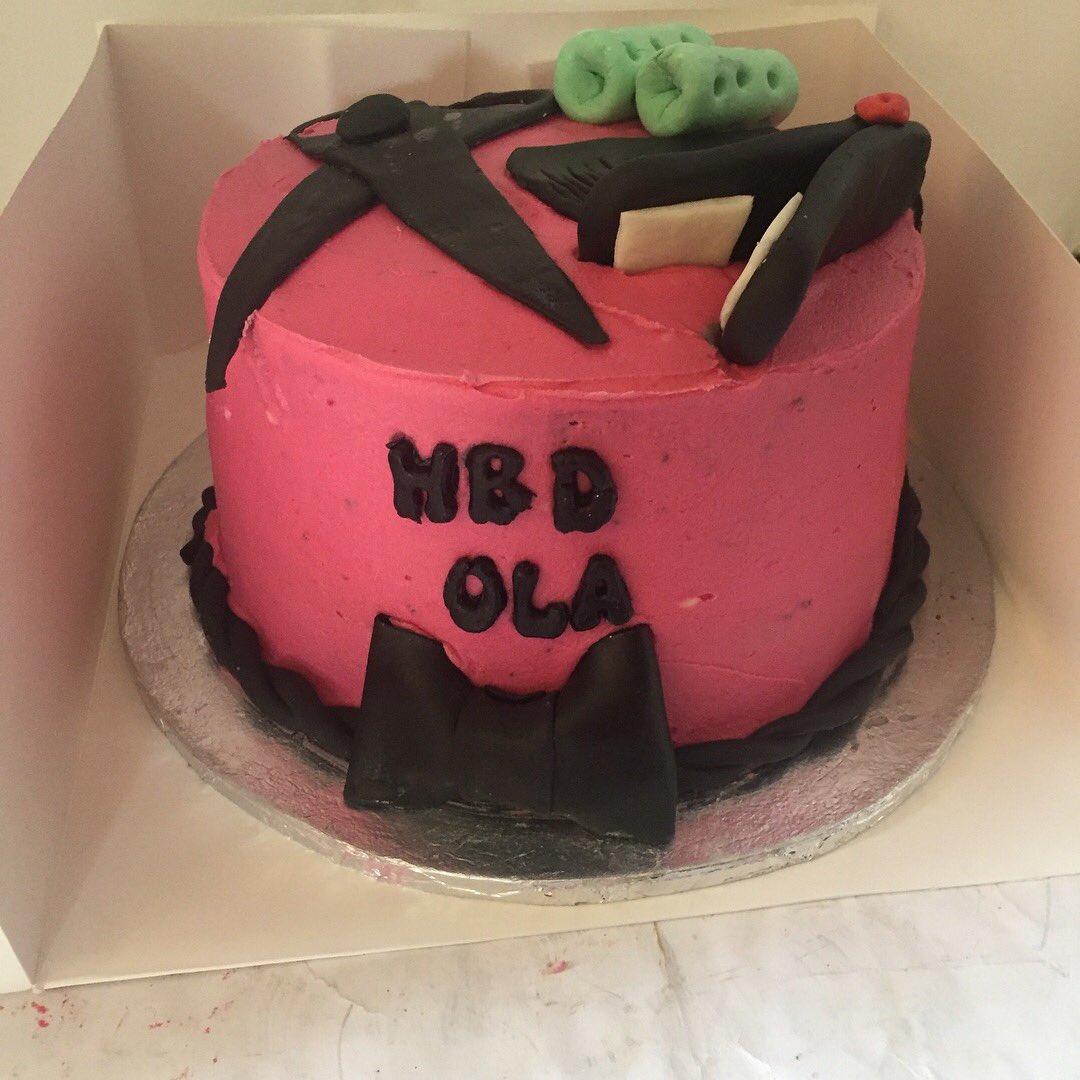 Caramel Desserts Mrs On Twitter Birthday Cake For A Hair
