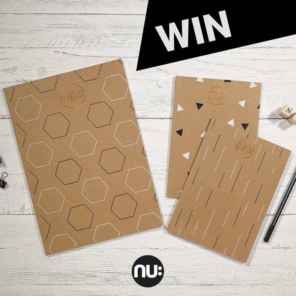 NuNotebooks's tweet image. Let's start the week off with a competition!
For your chance to win a 3Pack of our Nu: Kraft Deco Notebooks in A5, just RT and FOLLOW our page. Ts&amp;amp;Cs apply, One winner over all Social Media platforms, winner announced Wednesday.