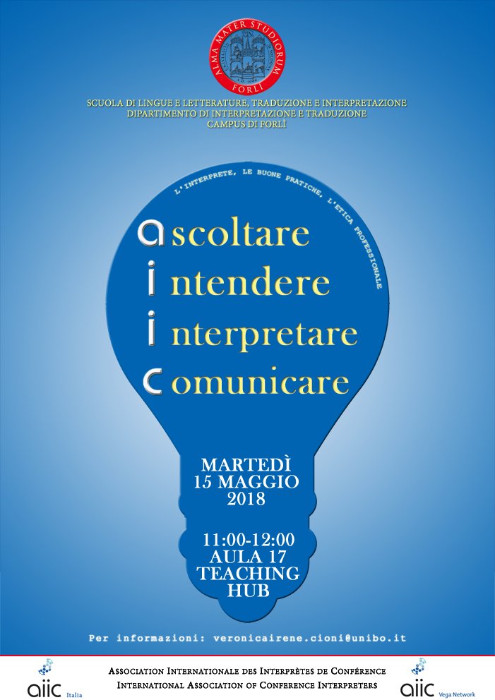interpretiaiic's tweet photo. The #VEGA Network of @interpretiaiic and @aiiconline will be talking to #1nt students of @CampusForli tomorrow about our profession, good #practices and #Professional #ethics! 
#quality #skills #respect #integrity #boothmanners #passion #KnowYourWorth https://t.co/0C9Ryqm7zA