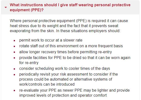 PPEorg's tweet image. Employers: Be aware of working conditions in hot weather… 

#healthandsafety #helpgbworkwell @H_S_E