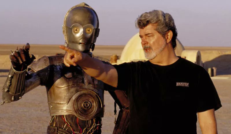 Thank the maker!! Happy Birthday to the first ever Jedi Master, George Lucas! 74 today! 