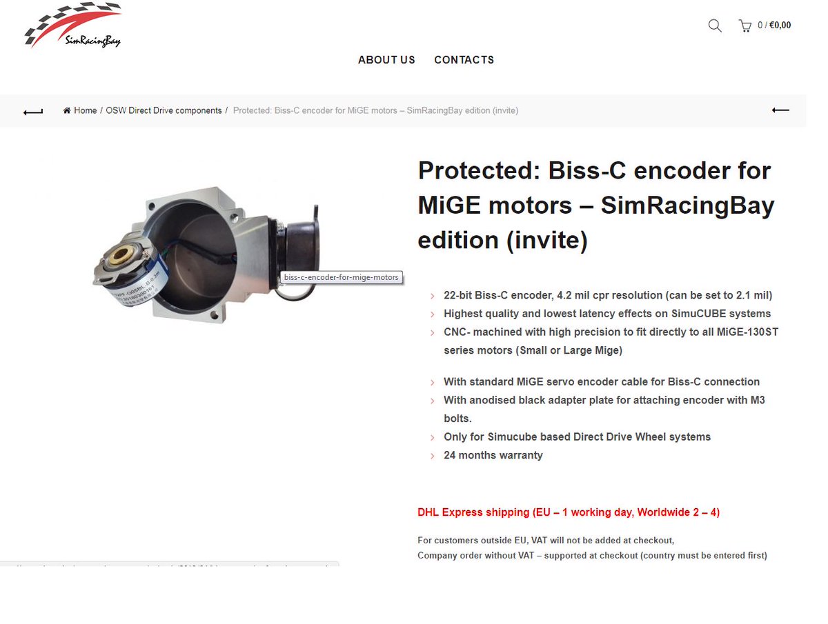 keny500's tweet photo. Mi amigo Tomo Meglic de #simracingbay me acaba de avisar de que hoy mismo sale para España el nuevo encoder Biss-C, deseando probar la diferencia con mi encoder 5.000 frente a este con más de 4 millones de cpr y por supuesto compartir con vosotros mis sensaciones! https://t.co/v23SnAt2qq