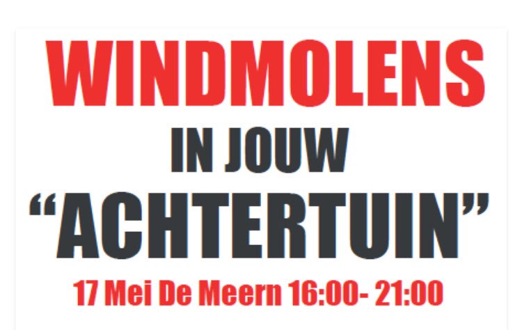 burenrijnenburg's tweet photo. KOMT ALLEN en stel kritische vragen. #windmolens #duurzaam #rijnenburg #demeern @Merenezen #nieuwegein #galecop #ijsselstein #energietransitie #deschalm https://t.co/mn28gIZIaY