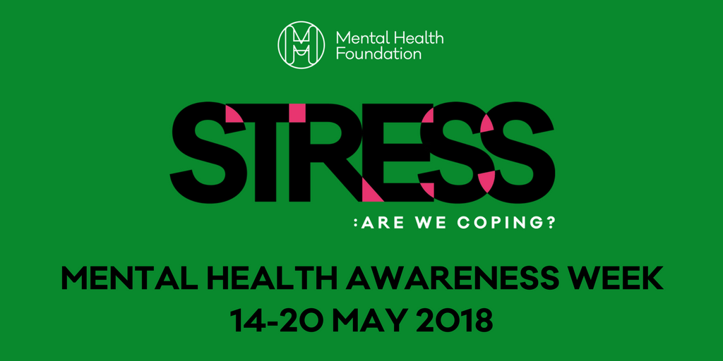 NHSEnglandLDN's tweet photo. It's #MentalHealthAwarenessWeek and this year the theme is #stress. By tackling stress, we can go a long way to tackle #mentalhealth problems such as anxiety and depression, and in some instances, self-harm and suicide. #MHWeek #MentalHealthWeek https://t.co/hz5cy9Ju2v