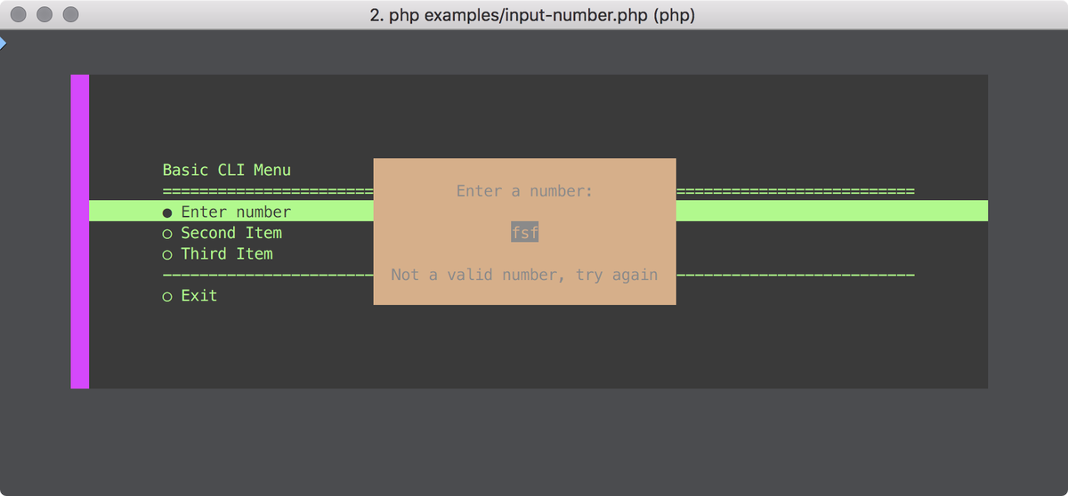 🔥 cli-menu 3.0 in the final stages - a few small bugs to fix and finishing touches to apply. Expect a release announcement in the next couple of days. Heres a sneak peak of what to expect: #php #phpc