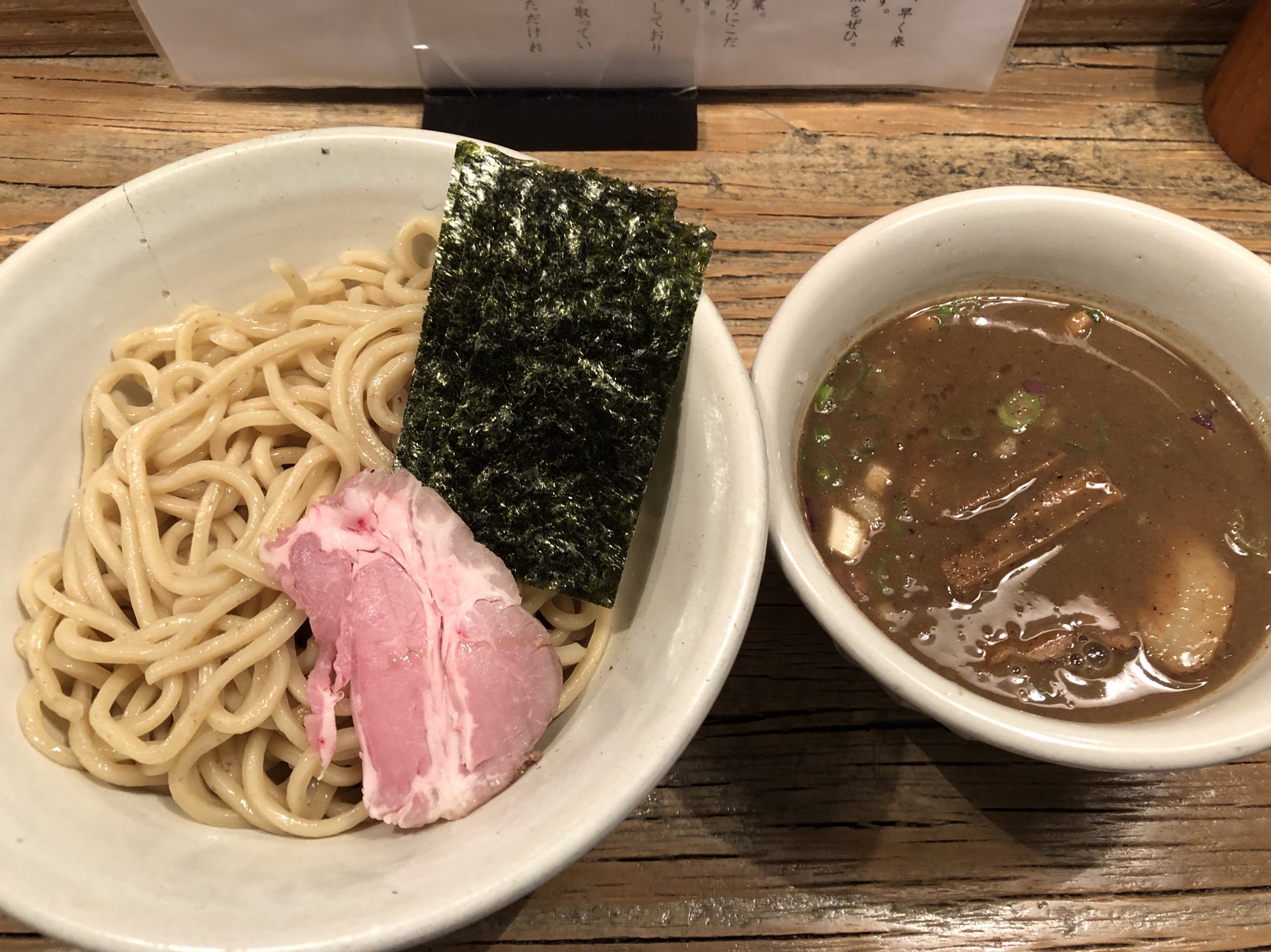 大森純麦 店主 純とむぎたろー 元麦苗女将 お土産つけ麺で賄いだょ シリーズ 中華蕎麦 サンジ 栃木県小山市 お初の2号つけ麺 やったぁ 普通のつけ蕎麦と食べ比べちゃう贅沢させていただきました 美味しかった ご馳走さまで