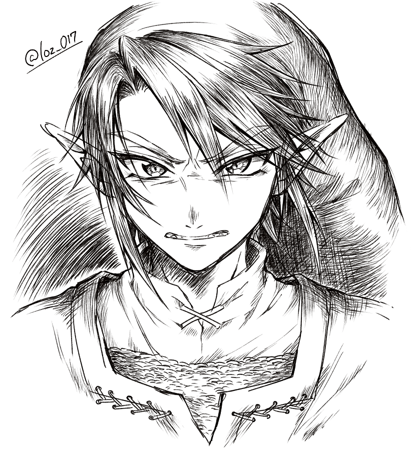 消しゴム・反転禁止で一発描きちゃれんじ・・・ 