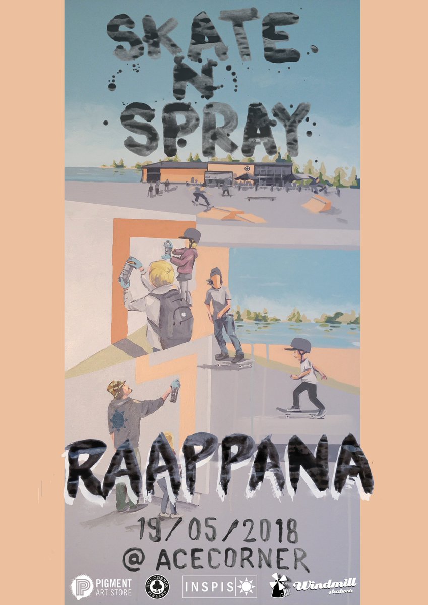 InspisLahti's tweet photo. Koko perheen ilmais- , Urbaani- ,
Skeittaus- , maalaus- ja graffittitapahtuma Ace Cornerilla 19.5 klo 12-21! 😎☀️🎨🖌️✌️
#skeitti #graffiti #raappana #acecorner #lahti #inspis https://t.co/BMQ9EMGIEH