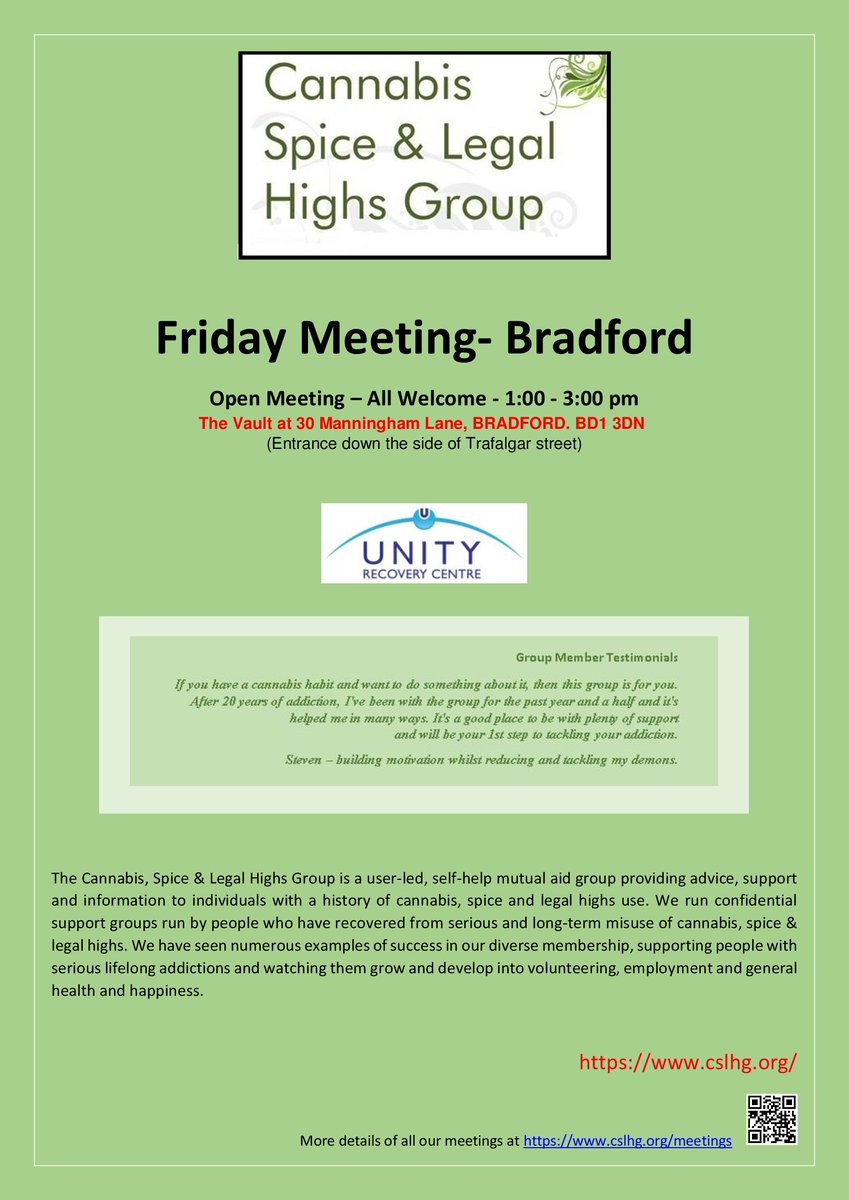 cslhginfo's tweet photo. OPEN EVERY FRIDAY - #BRADFORD

12:30-3:00 pm
The Vault at 30 Manningham Lane 
BRADFORD
BD1 3DN 
(Entrance down the side of Trafalgar street)
https://t.co/yyfiTHyGkH https://t.co/dKwBkwaEu5