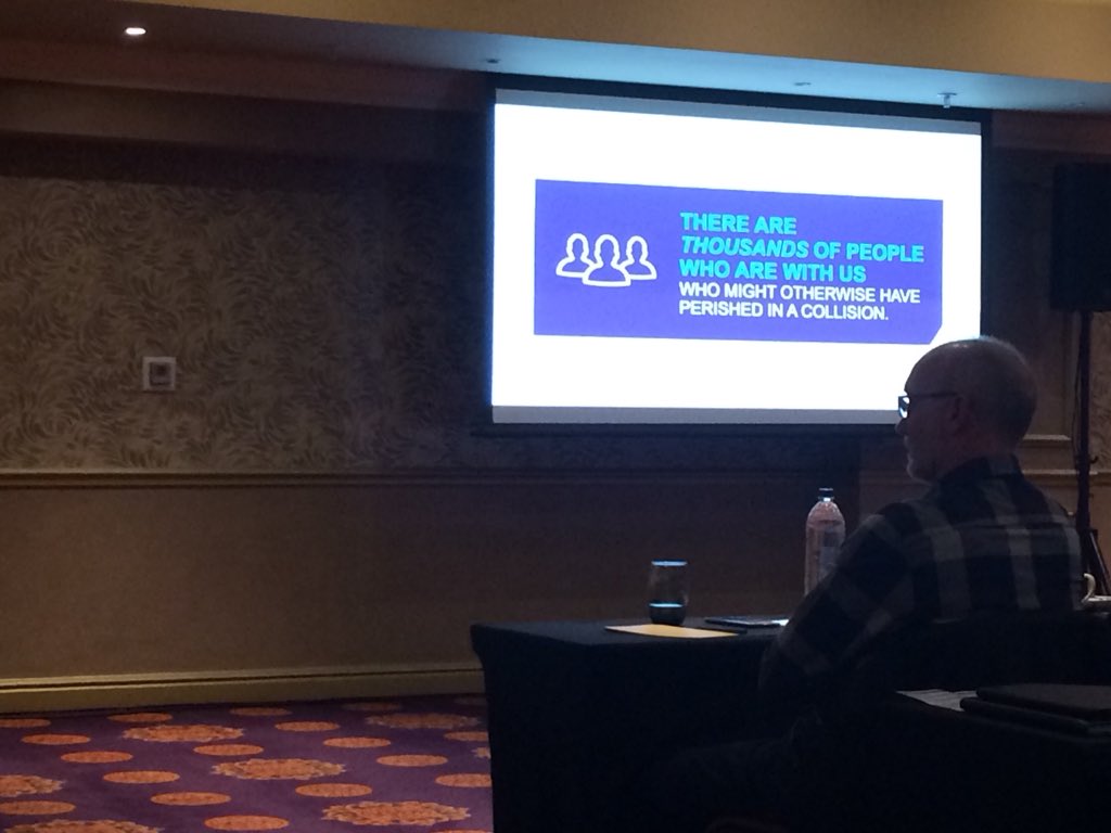 FOCUSmagSA's tweet image. At the @DriveRisk01 conference with @lytx today to learn more about the #DriveCam video software. Lytx VP of growth markets Rael Morris explains how machine vision algorithms are being used to analyse video to, for example, determine if a driver is wearing a seatbelt!