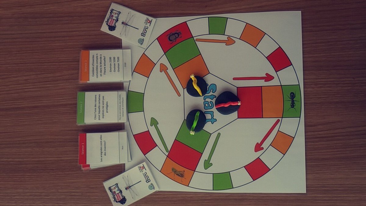 enzo_blondeau's tweet photo. Hey Twitter! I need Help! 😊
J'ai créé un Trivial Pursuit pour le Ciné-Sciences en Entomologie. Les enfants incarnent une chenille qui doit répondre à des questions pour devenir papillon! Mais j'aimerai enlever le côté compétition... Vous avez des idées? 
Faites tourner svp 😊 https://t.co/8ThRBOn1Nn