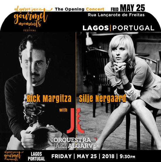 jazzsharing's tweet photo. →@Algarve_Jazz_GM #LagosPortugal
#AlgarveJazzGourmetMomentsFestival 2018
*  #RickMargitza tenor sax 
→https://t.co/GxSkZAbH3H
* @SiljeNergaard vocalist, songwriter
→https://t.co/IF6leMTXr8
* W/ @OrqJazzAlgarve
https://t.co/qxmesO40XF
May25|26|27 
→https://t.co/FOl6DIfVaG https://t.co/tRc6RKuz0m