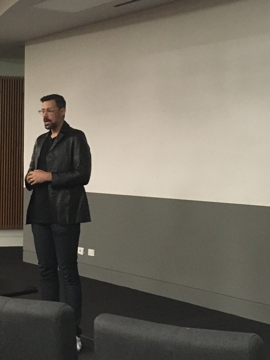 WordsByAlayna's tweet photo. Absolutely ecstatic to have @morganjaffit at @usceduau chatting about his experiences in the games industry tonight. (Currently telling us about work he did in a year that I think pre-dates most of our student cohort. 😅) https://t.co/2ilR7TfbAI