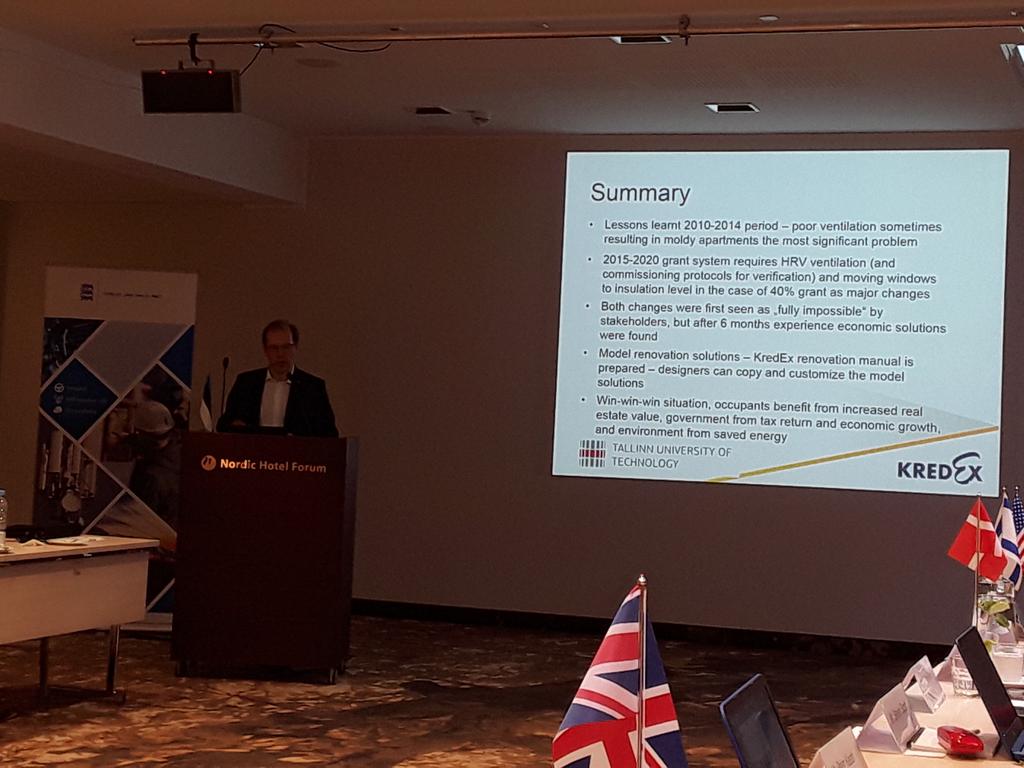 Euroopan rakennusvalvonnat CEBC Tallinnassa. Prof Kurnitski Viron toimista energiatehokkuuden parantamisessa, uusi tuki edellyttää IV toimia