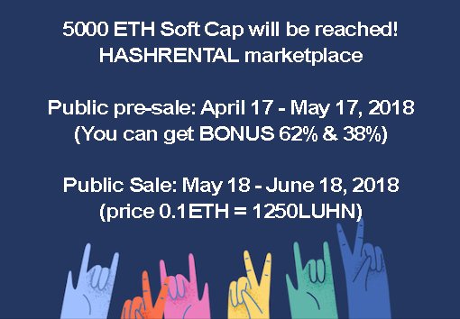 hashrental's tweet photo. We received contribute from our asian private investor following negotiations. Pre-sale has raised 4164.62ETH already and it's increasing.
https://t.co/AGg6Q8Rf2Y #hashrental #ico #luhn https://t.co/XqjWOnAxr3
