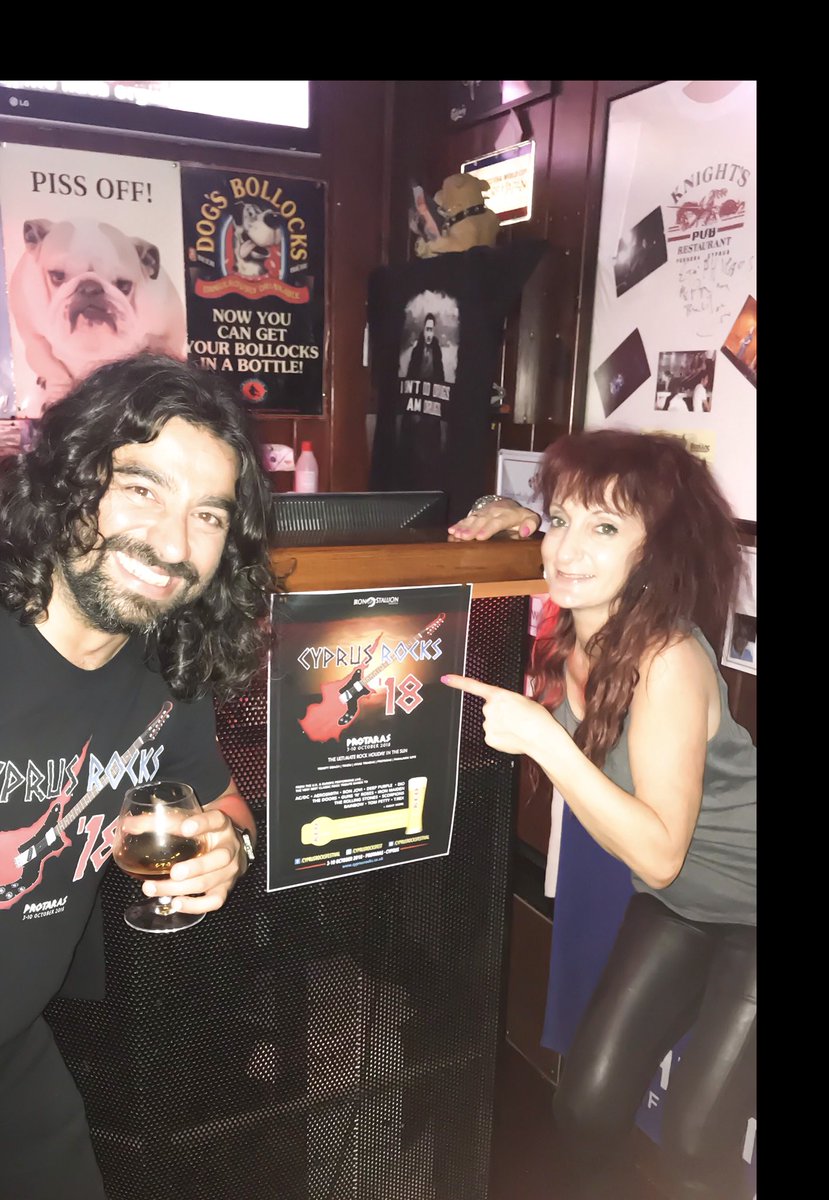 Spreading the Cyprus Rocks ‘18 message!!! #cyprusrocksfestival #cyprusrocks18 #newposters