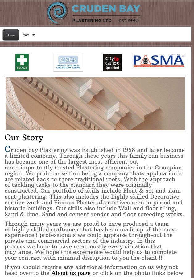 New and improved website up and running this morning. Check it out and tell us what you think 

corniceaberdeen.co.uk